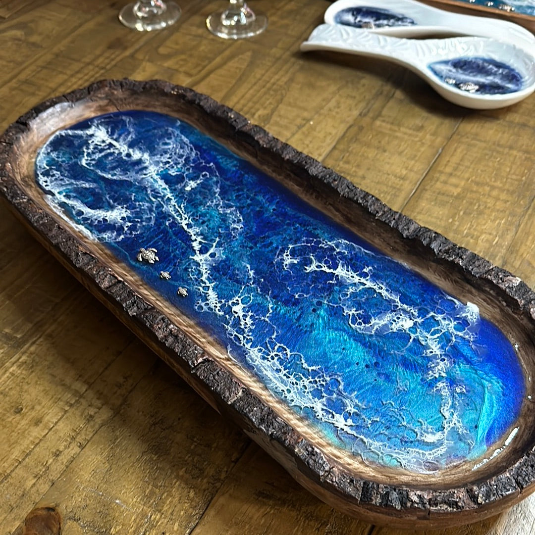 Natural Edge Oval Tray