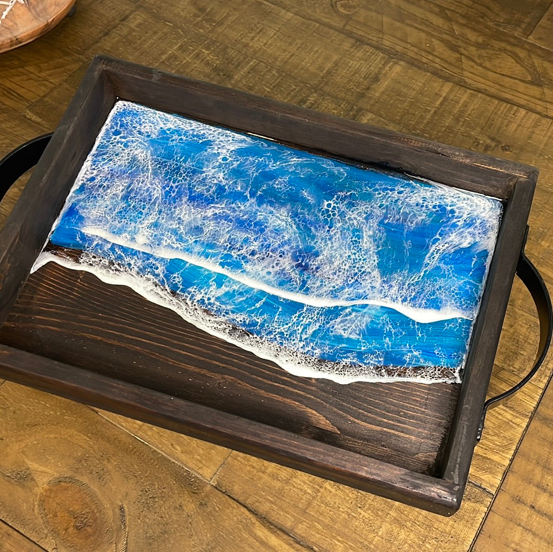 Resin beach tray